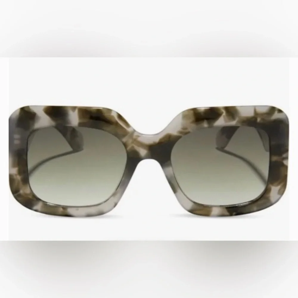 Diff‎ Giada Olive gray smoke gradient oversized Sunglasses brand new